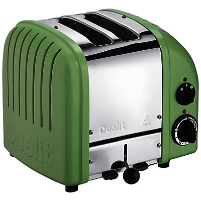 Dualit Made to Order Classic 2-Slice Toaster Stainless Steel/Pale Green Matt Dualit Made to Order Classic 2-Slice Toaster Stainless Steel/Pale Green Matt